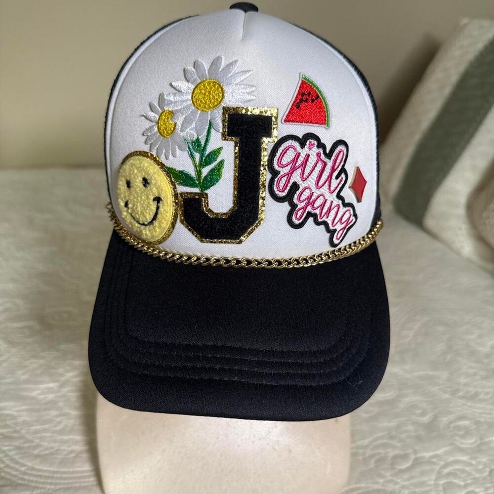 New Trucker Cap "J" Patch